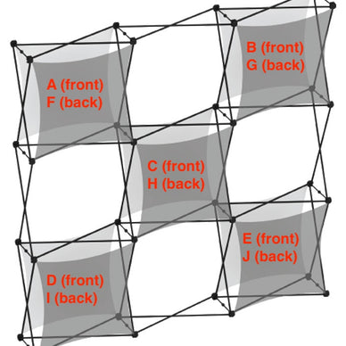 Replacement Graphics for Xclaim 7½′ × 7½′ Display · Kit 04