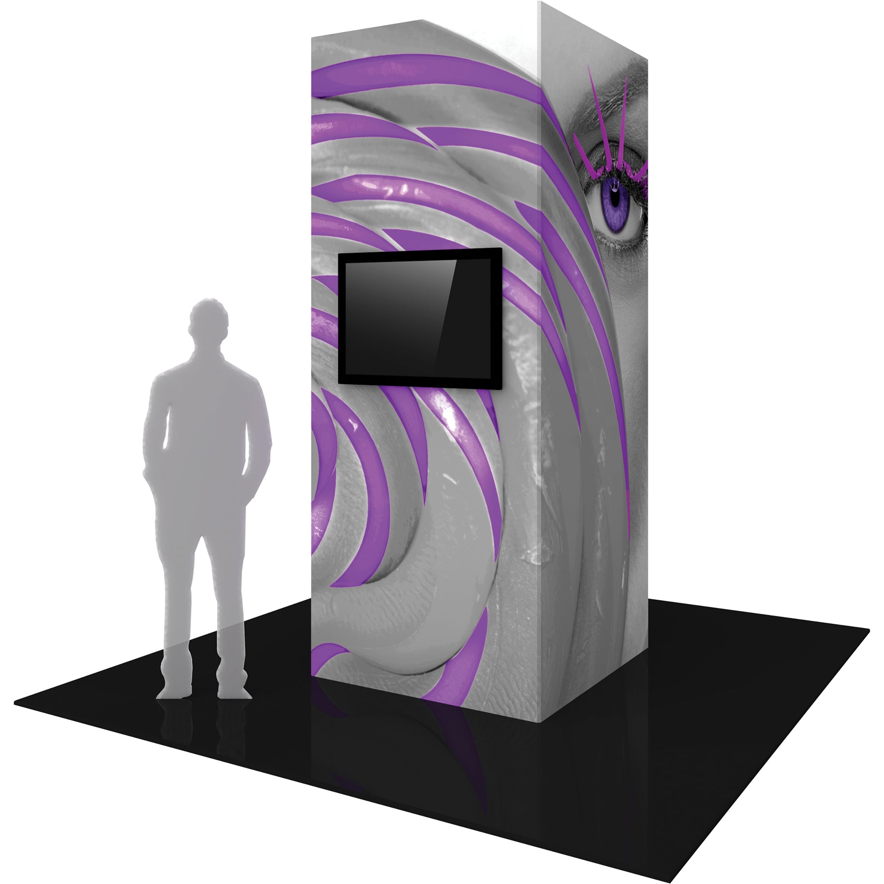 Monitor Frame Building Vector Frame™ Modular Monitor Tower 04 · 4' x 10' – Epic Displays