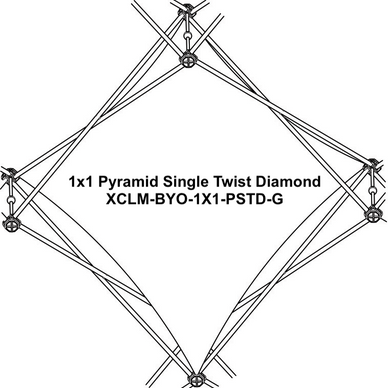 Replacement Graphics for Xclaim 14' Pyramid Display · Kit 02