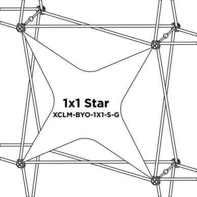 Replacement Graphics for Xclaim 7½′ × 7½′ Display · Kit 06