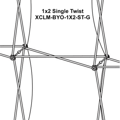 Replacement Graphics for Xclaim 5′ × 5′ Tabletop Display · Kit 02