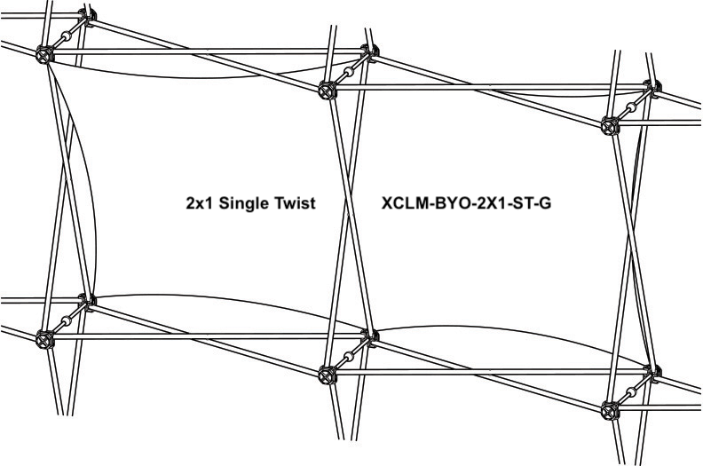 Replacement Graphics for Xclaim 5′ × 5′ Tabletop Display · Kit 01