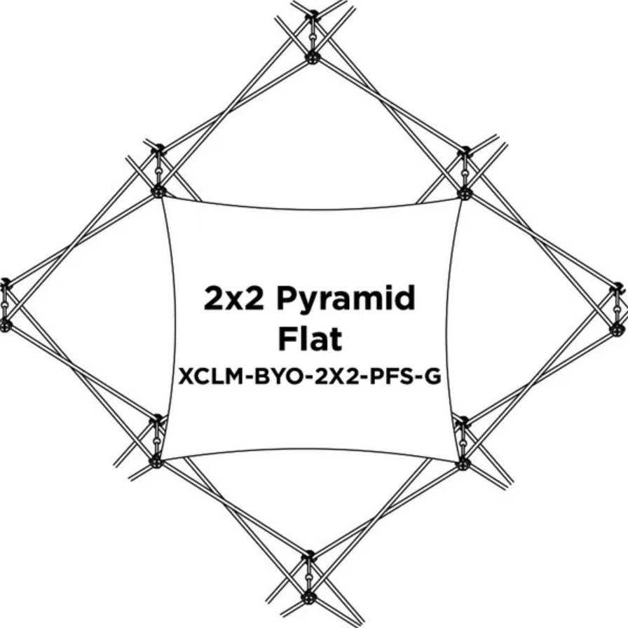 Replacement Graphics for Xclaim 14' Pyramid Display · Kit 01
