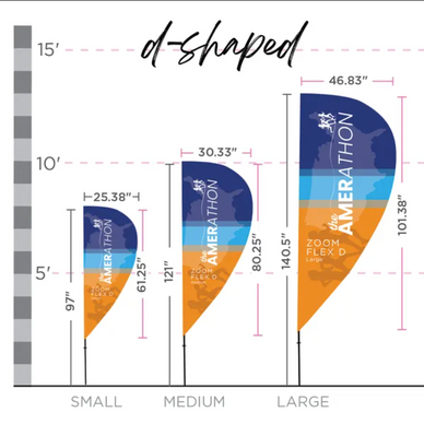 Zoom™ Flex Flag · D-Shaped