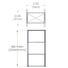 Embrace™ Tension Fabric Display · 2½′ wide × 7½′ tall