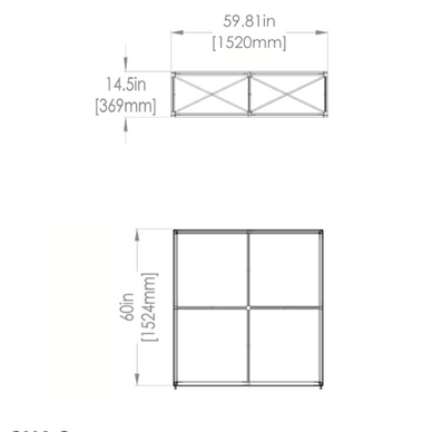 Embrace™ Tabletop Display · 5′ wide × 5′ tall
