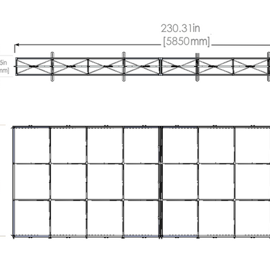 Embrace™ Tension Fabric Display · 20′ wide × 7½′ tall (BACKLIT)
