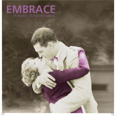 Embrace™ Tension Fabric Display · 7½′ wide × 7½′ tall
