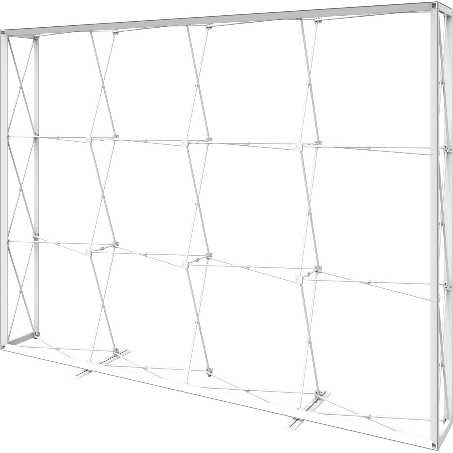 Embrace™ Tension Fabric Display · 10′ wide × 7½′ tall