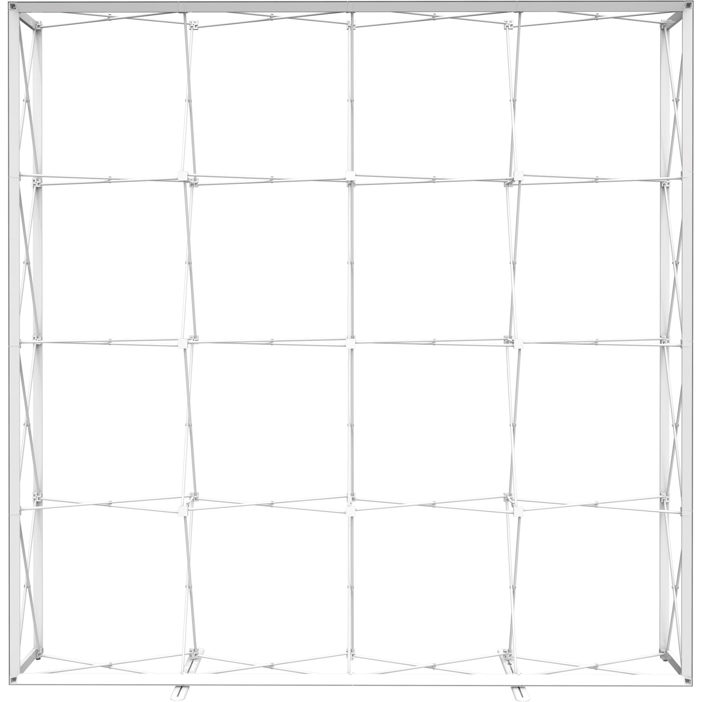 Embrace™ Tension Fabric Display · 10′ wide × 10′ tall