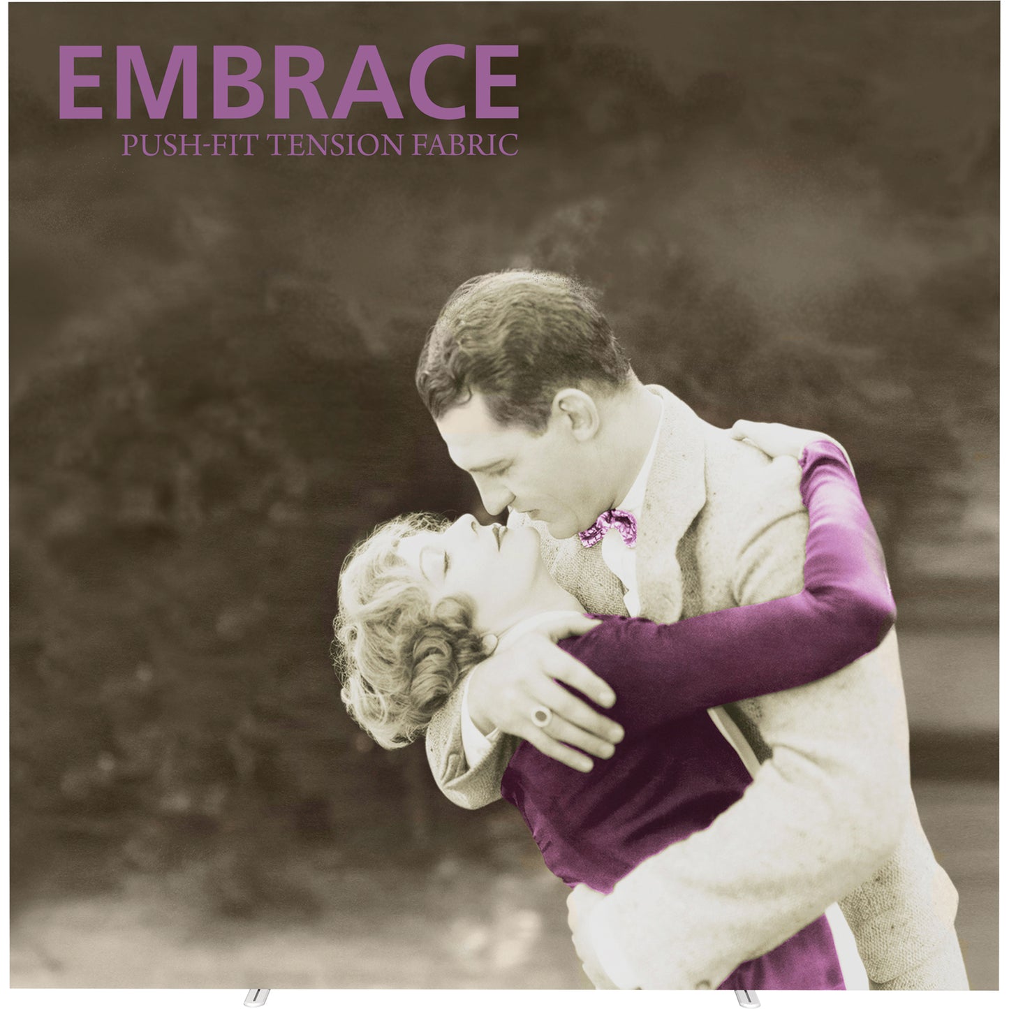 Embrace™ Tension Fabric Display · 10′ wide × 10′ tall