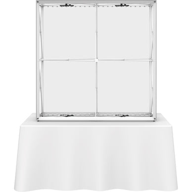 Embrace™ Tabletop Display · 5′ wide × 5′ tall (BACKLIT)