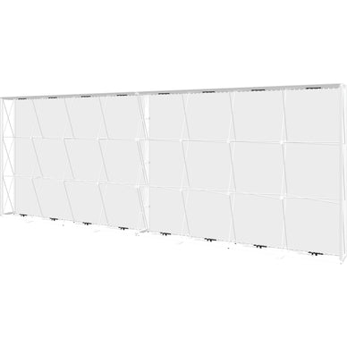 Embrace™ Tension Fabric Display · 20′ wide × 7½′ tall (BACKLIT)