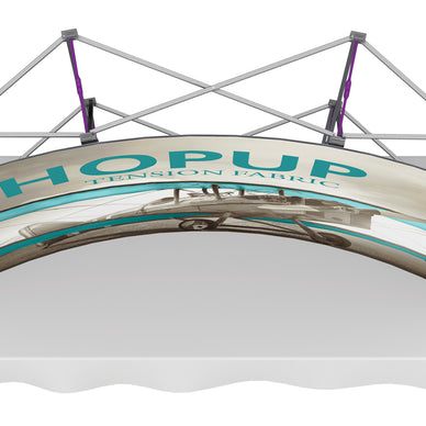 Hopup™ Tabletop Display, Curved · 7½′w × 5′h