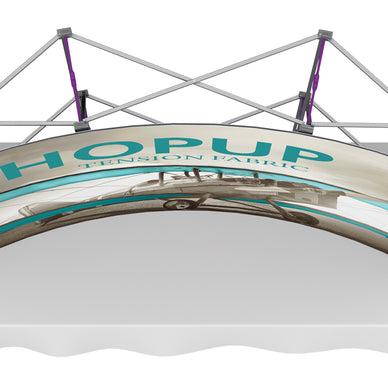 Hopup™ Tabletop Display, Curved · 7½′w × 5′h