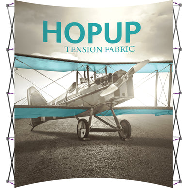 Hopup™ Pop-Up Display, Curved · 10′w × 10′h