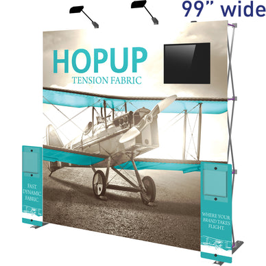 Hopup™ Pop-Up Display, Straight · 7½′w × 7½′h + Kit·01