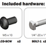 Extrusion Mounted Large Monitor Bracket Kit