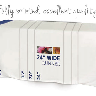Table Runner w/ Printed Logo Graphics