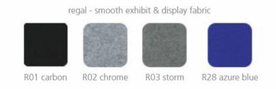 Horizon™ Folding Panel Tabletop Display · 6′ width, 46″ height