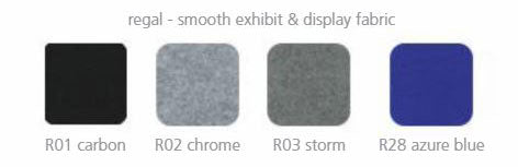 Horizon™ Folding Panel Tabletop Display · 6′ width, 46″ height