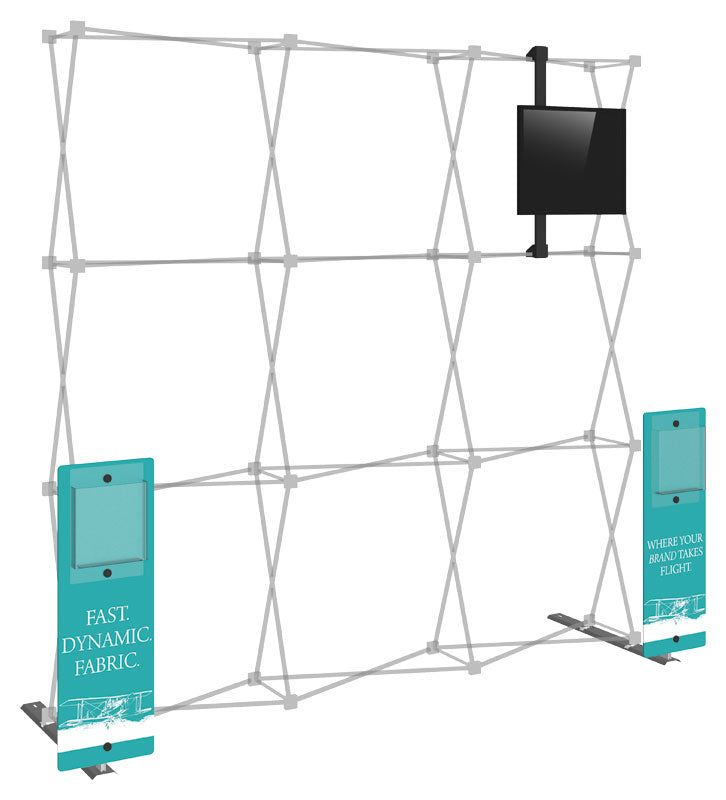 Hopup™ Pop-Up Display, Straight · 7½′w × 7½′h + Kit·01