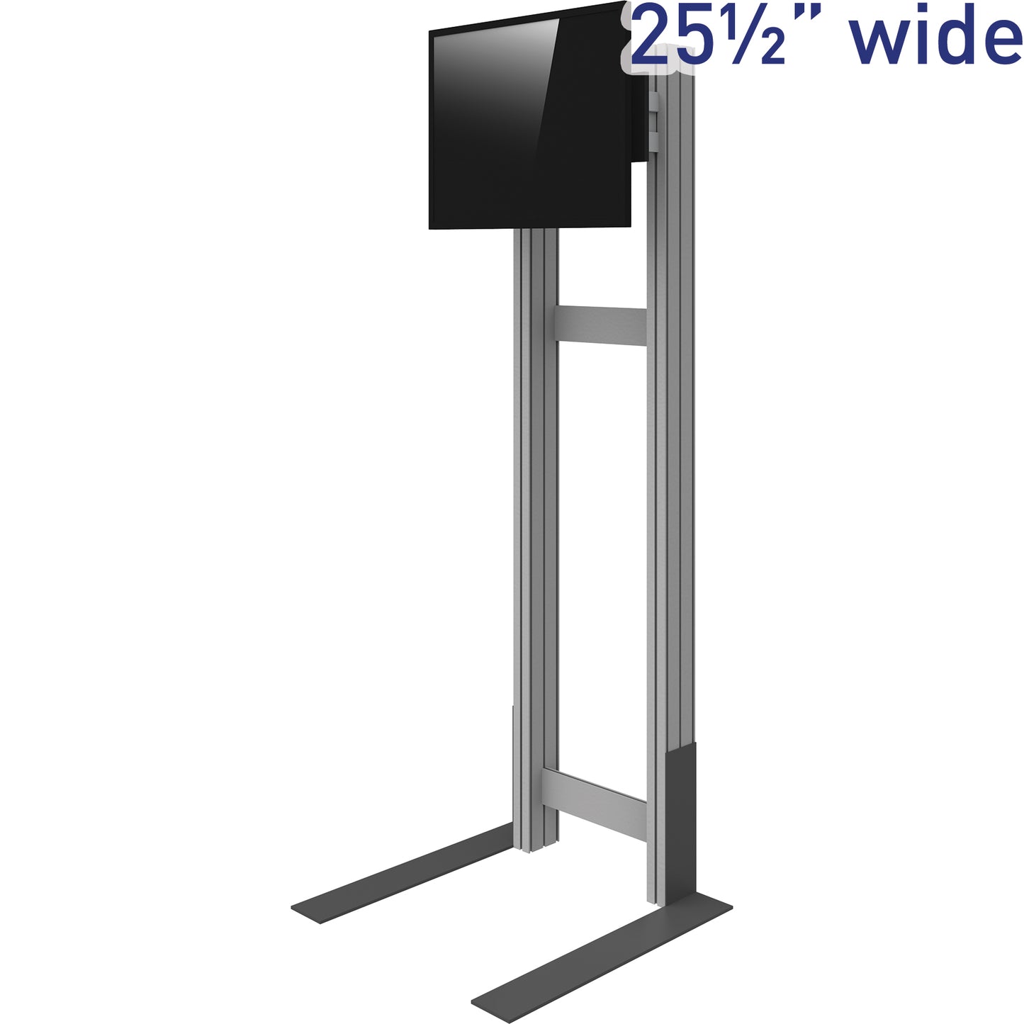 Angled view of Freestanding Monitor Kiosk (monitor not included).