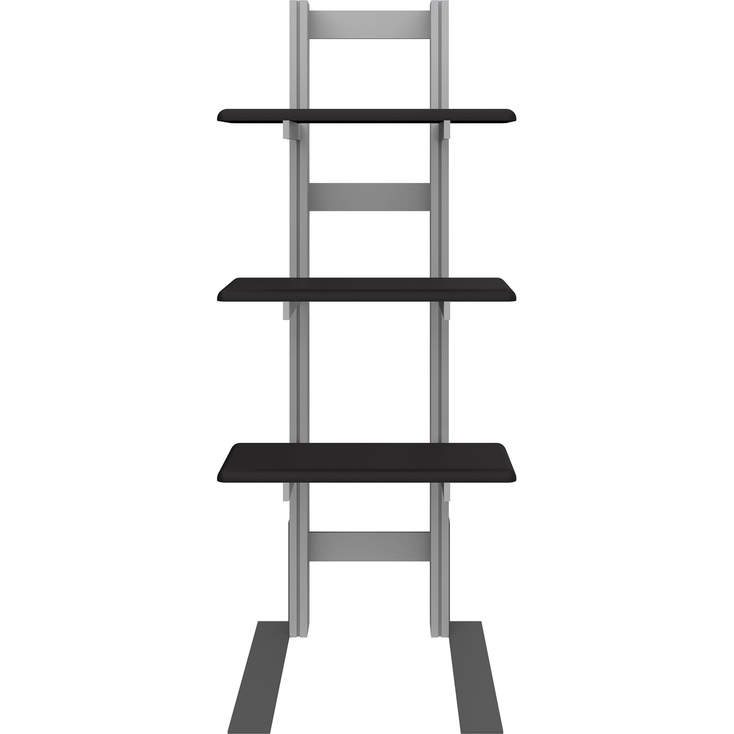 Front view of Freestanding 3-Shelf Display Unit.