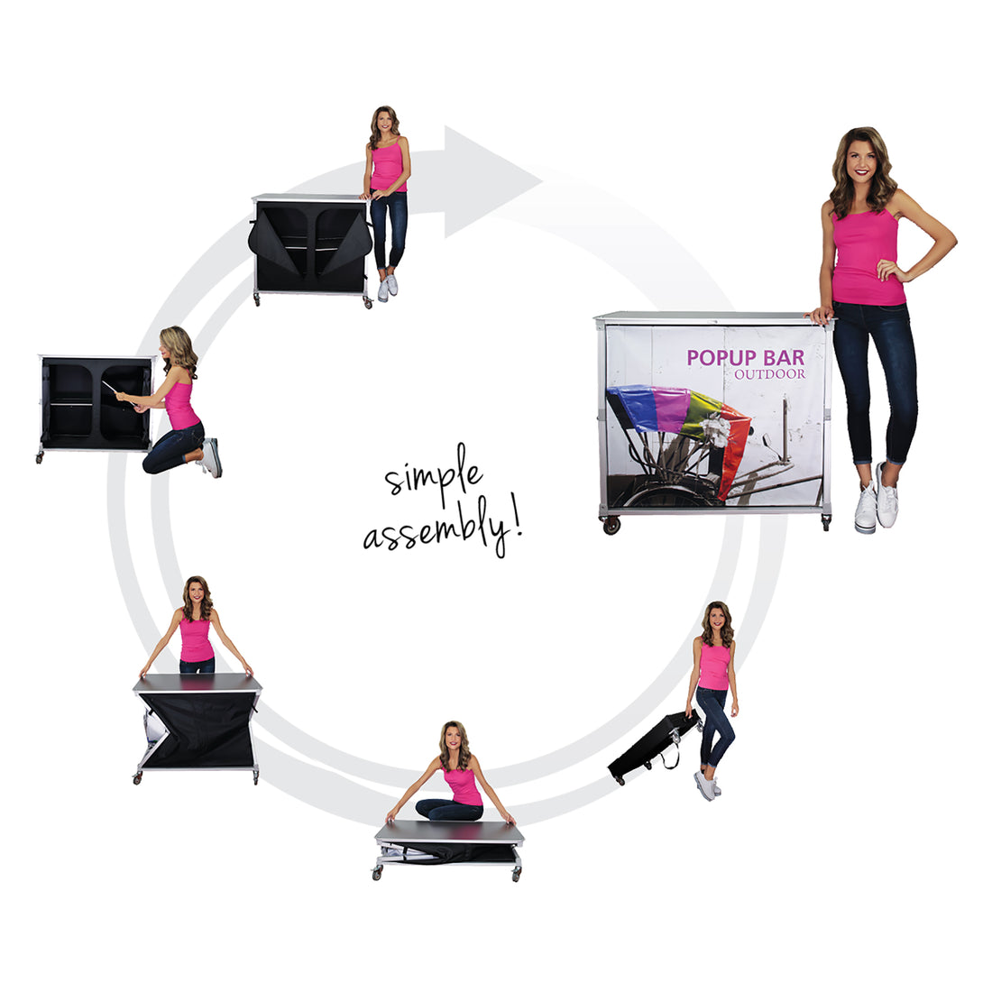 Popup Bar™ Mini Sample & Serving Station – Epic Displays