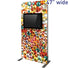 Vector Frame™ Monitor Kiosk · 48" wide (Double-Sided Mount)