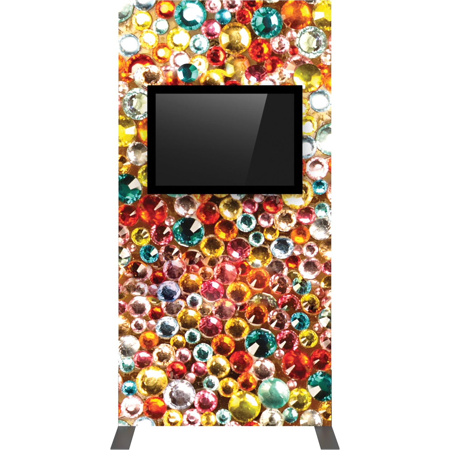 Front view of Vector Frame™ Monitor Kiosk 02 (monitor not included).
