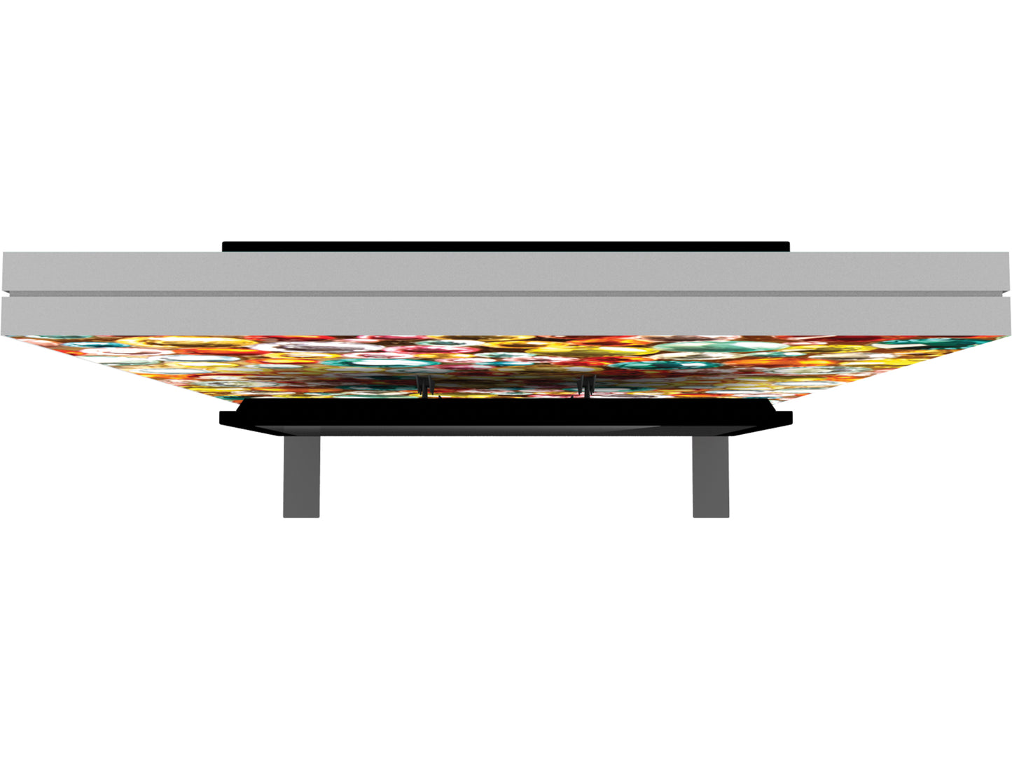Top view of Vector Frame™ Monitor Kiosk 02 (monitors not included).