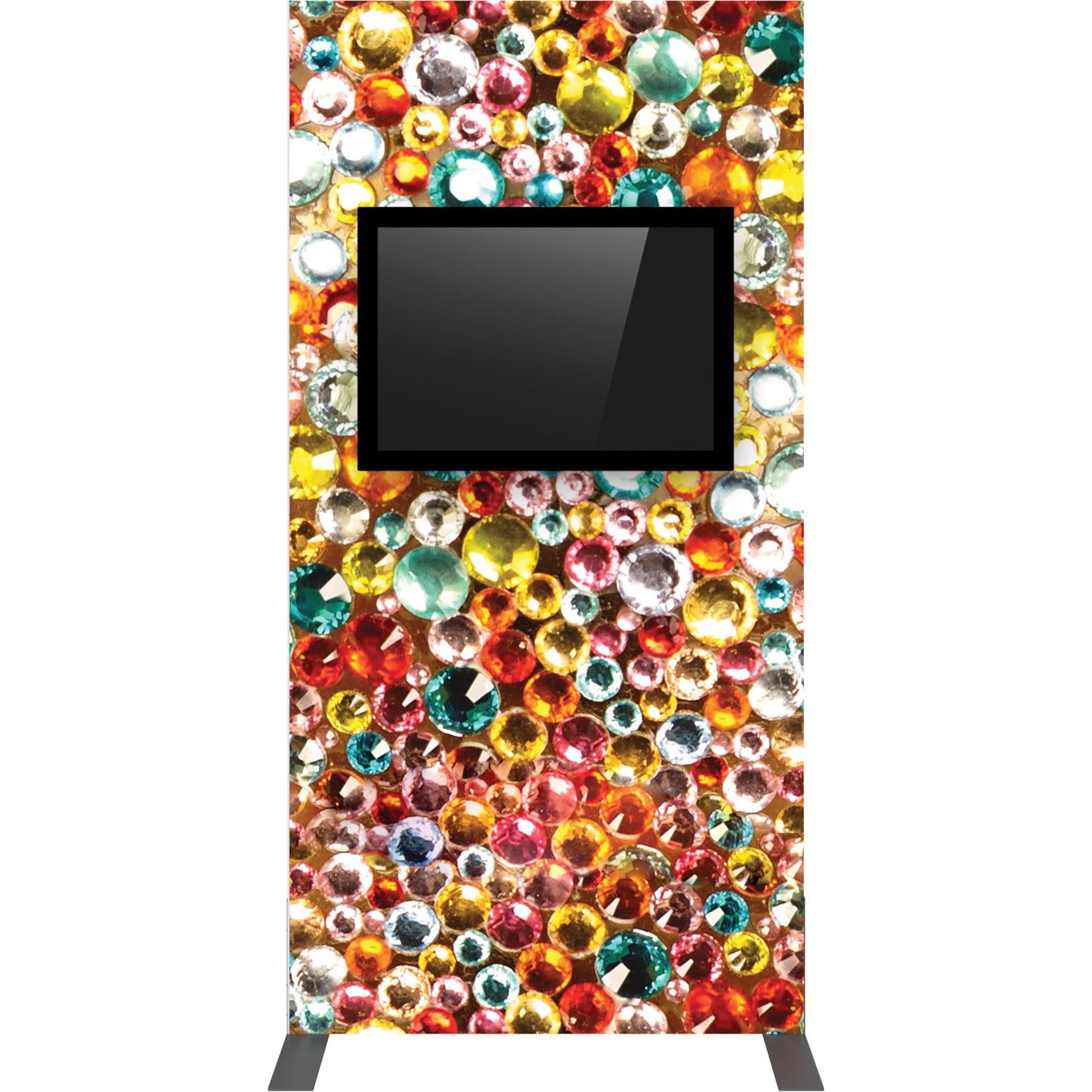 Front view of Vector Frame™ Monitor Kiosk 02 (monitor not included).