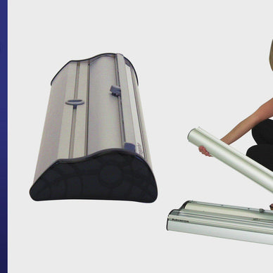 Advance™ Double-Sided Retractable Banner Stand · 31½″ wide